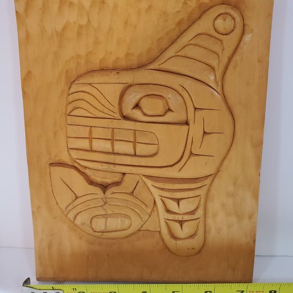 BC Carved wall hanging "Killer Whale" - Picture 3 of 4